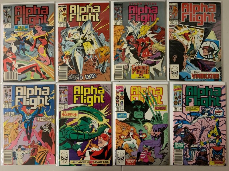 Alpha Flight comics lot from:#52-130 + 1 special 49 diff (1987-94)