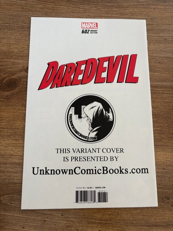 Daredevil # 602 NM 1st Print Unknown Comics Variant Marvel Comic Book 11 J288