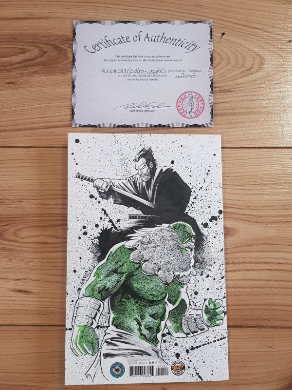 ​Incredible Hulk #181 Blank Variant cover art