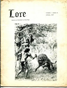 Lore #9 1967-Jerry Page-Tarzan-pre Comic Book Price Guide-early fanzine-VG