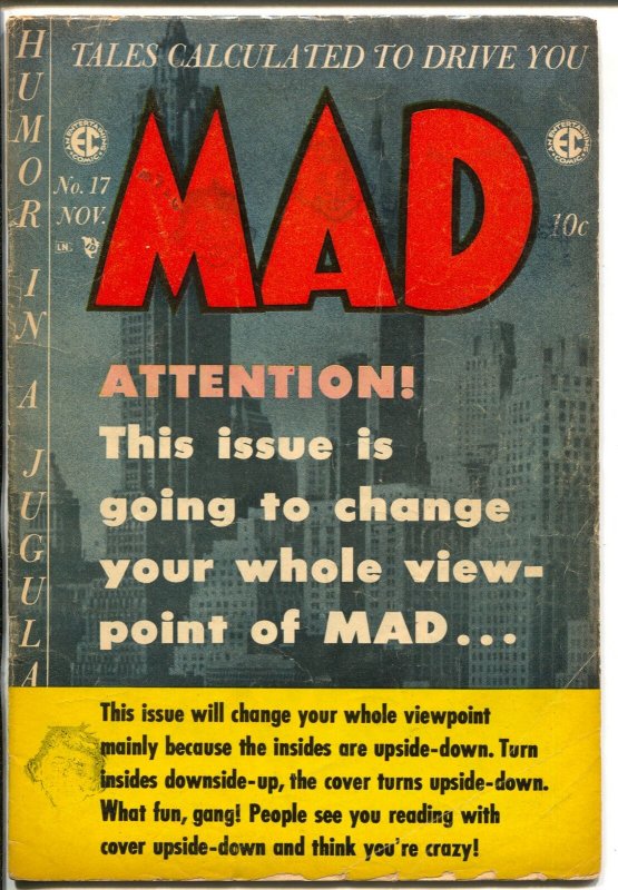 MAD #17 1954-EC-Wally Wood-Will Elder-Julius Carsar-Jack Davis-VG 