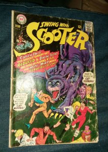 SWING WITH SCOOTER #8 (G) 1967 dc comics silver age hippie mod boy vintage