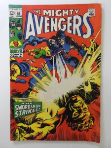 The Avengers #65 (1969) The Swordsman Strikes! VG+ Condition!