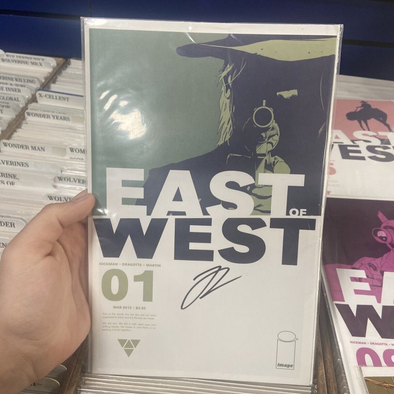 East of West #1 SIGNED BY HICKMAN W/COA, 3-16 Image Hickman Dragotta 2013 