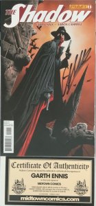 THE SHADOW JAE LEE COVER SIGNED BY GARTH ENNIS W/COA