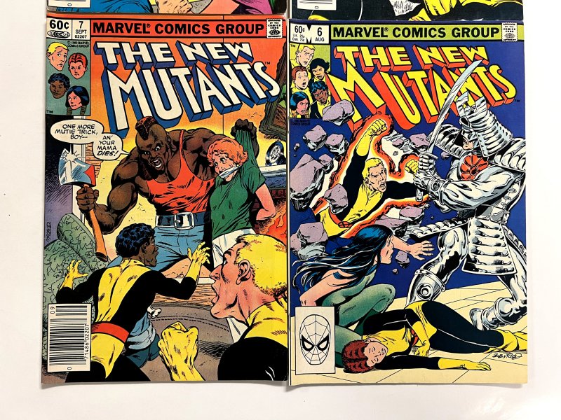 4 The New Mutants Comic Books #6 7 8 9 Defenders Hulk Avengers Spiderman 9 JS1