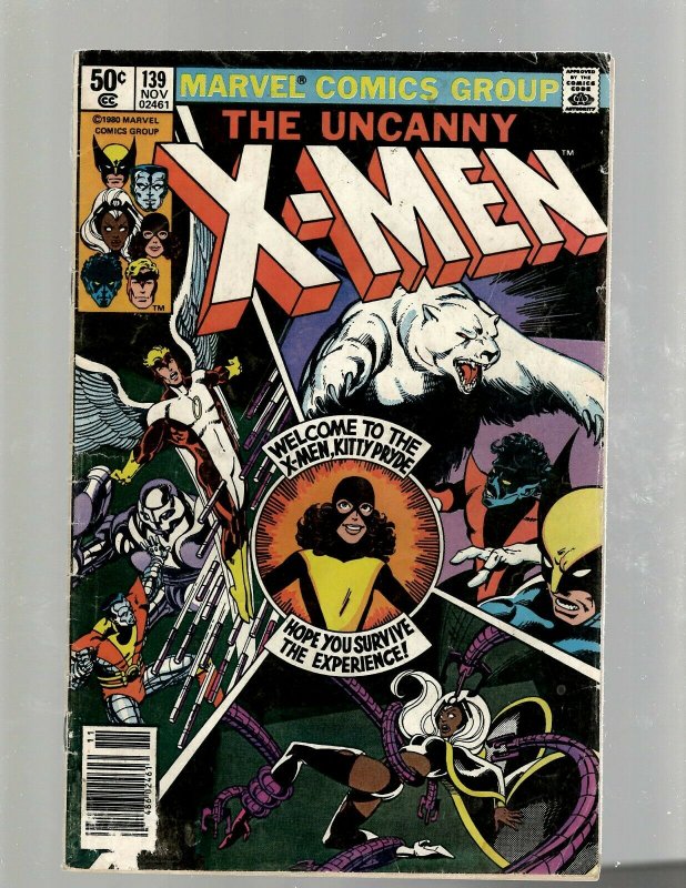 (Uncanny) X-Men # 139 FN Marvel Comic Book Beast Angel Cyclops Magneto SM19