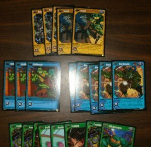 Teenage Mutant Ninja Turtles TCG Konami 28 Card Lot