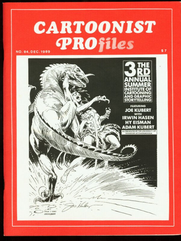 CARTOONIST PROFILES #84-1987-JOE KUBERT-FOX TROT VF