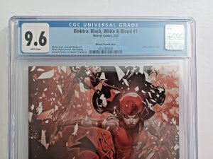 Elektra Black White & Blood #1 Meyer Variant - 2022 - CGC 9.6