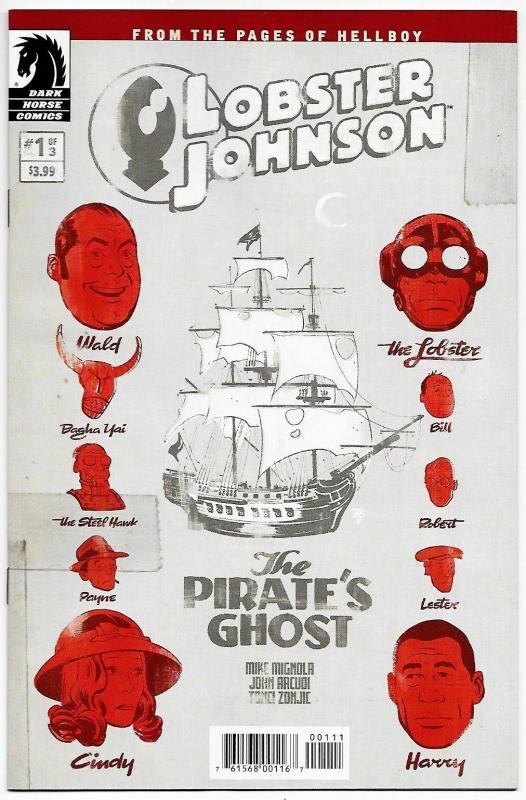 Lobster Johnson The Pirate's Ghost #1 Hellboy (Dark Horse, 2017) NM