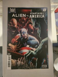 Alien vs. Captain America #1C NM; Marvel | 1:25 Variant