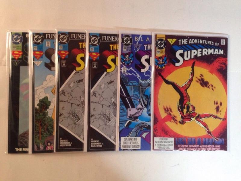 Adventures Of Superman 480 484 498 499 500 Near Mint Lot Set Run