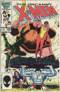 Uncanny X-Men #206 (1963) - 7.5 VF- *Freedom is a Four Letter Word*