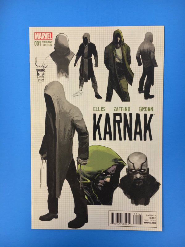 Karnak #1 Gerardo Zaffino 'Design' Variant (2015)