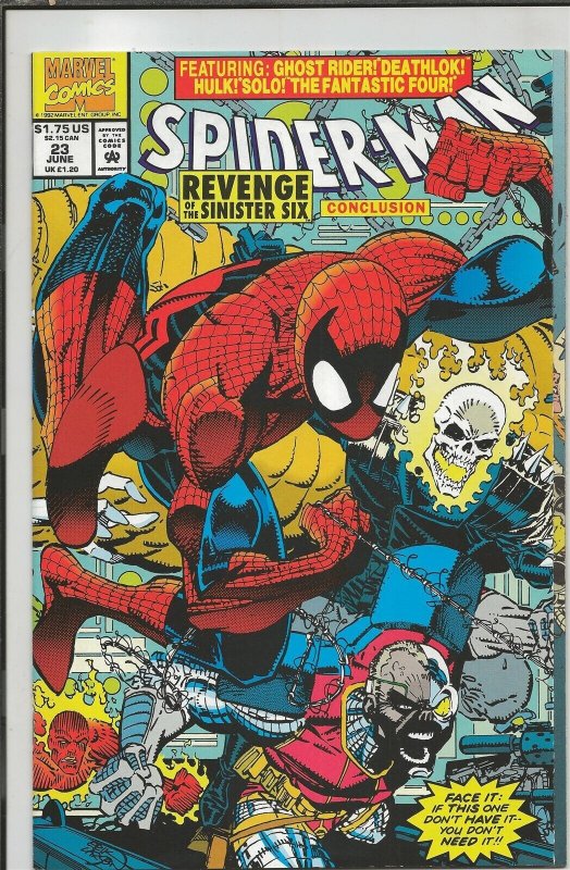 Spider-Man #23 ORIGINAL Vintage 1992 Marvel Comics