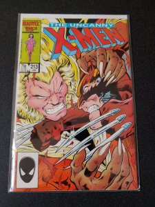 X-MEN #213 WOLVERINE VS SABERTOOTH NM