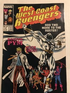 West Coast Avengers #21 : Marvel 8/87 Gd/VG; MOON KNIGHT, DR. PYM story