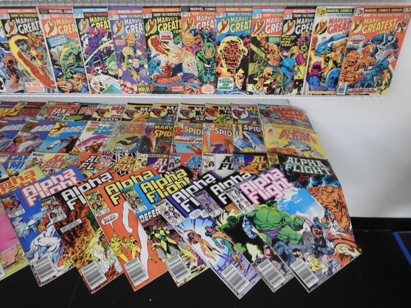 Huge Lot 190+ Comics W/ Captain America, Daredevil, Thor, FF+ Avg VG+ Condition!