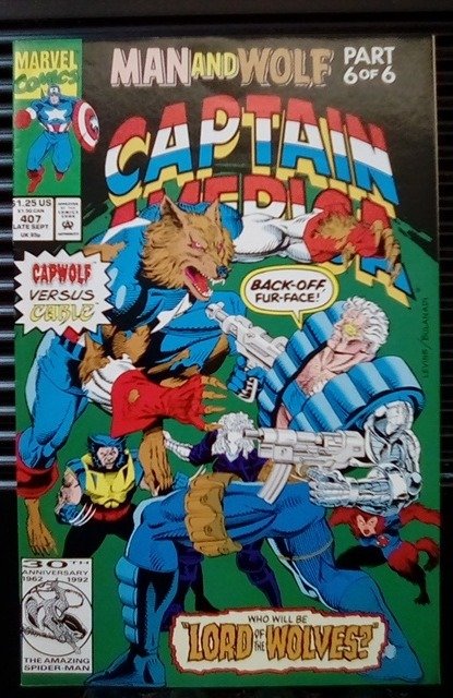 Captain America #407 Direct Edition (1992)