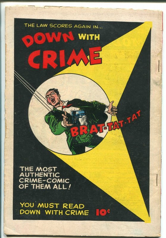 Mike Barnett Man Against Crime #2 1952-Fawcett-TV series-VG/FN 