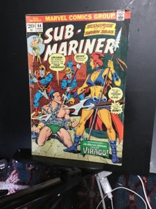 Sub-Mariner #64 (1973) Namor bondage cover key! Hi grade! First Virago VF- Wow