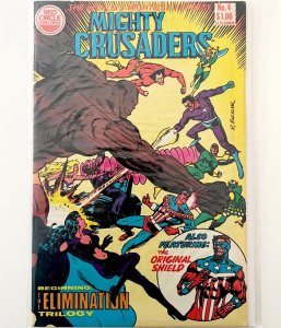 1999 Red Circle Comics Mighty Crusaders #4 Vintage Elimination Trilogy Shield  