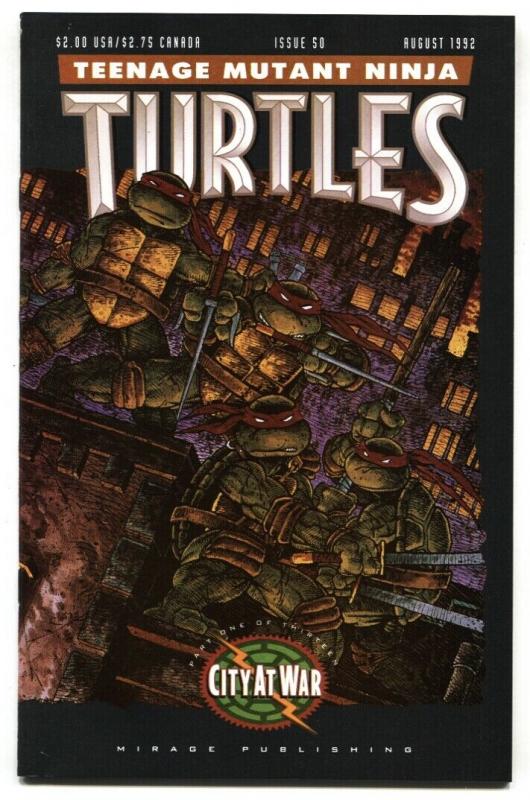 TEENAGE MUTANT NINJA TURTLES #50-1992-Rare late issue NM-