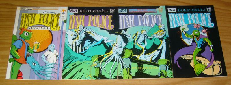 Fish Police #0 & 1-11 VF/NM complete series + vol. 2 #5-26 + special + poster