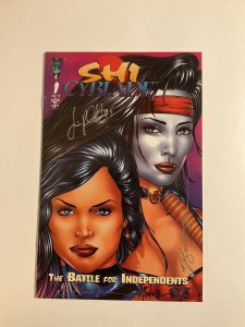 Shi Cyblade 1 Signed X4 Near Mint Nm 1st Witchblade Crusade