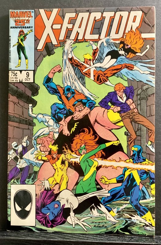 X-Factor #9 (1986) Marc Silvestri / Josef Rubinstein Cover