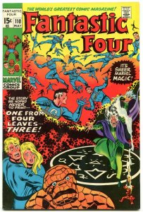 FANTASTIC FOUR #110 1971 MARVEL CORRECT COLOR SCHEME VF-