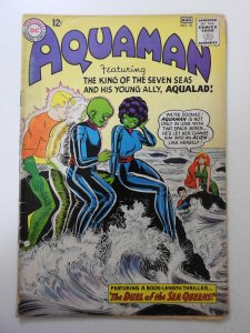 Aquaman #16 VG- Cond! Moisture stain, centerfold detached at top staple