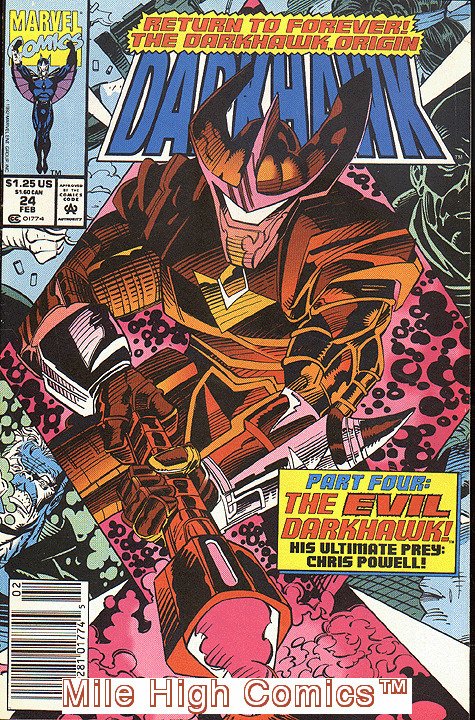 DARKHAWK (1991 Series)  (MARVEL) #24 NEWSSTAND Near Mint Comics Book 