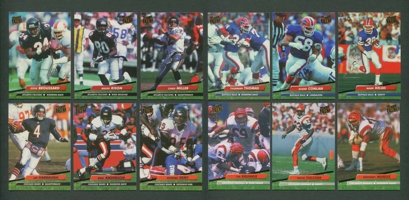 1992 Fleer Ultra Football Set(450) with Tough Insert Sets MINT