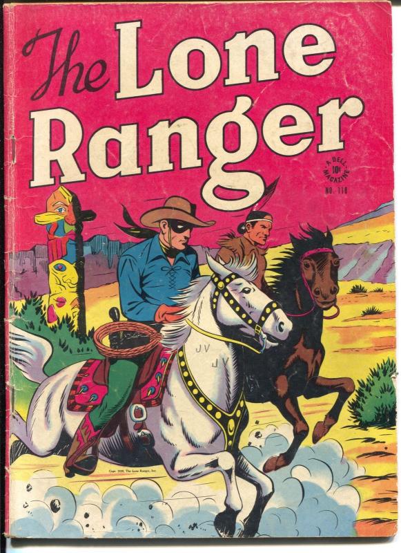 Lone Ranger-Four Color Comics #118-1946-Dell-blue shirt & green pants ...