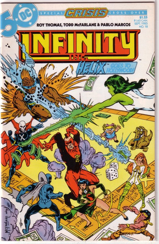 Infinity Inc. (vol. 1, 1984) #18 GD (Crisis cross-over) Thomas/McFarlane