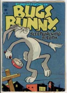 BUGS BUNNY #233,  VG-, Dell, 1949, Porky Pig, Warner Bros, Sleep Walking 