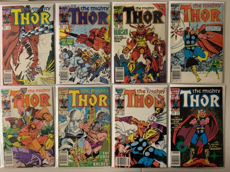 Mighty Thor comics lot #361-474+ 1 annual newsstand 27 diff avg 6.0 (1985-94)