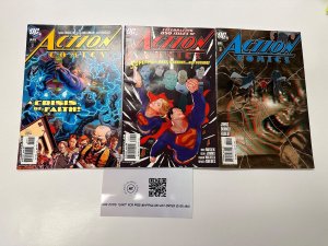 3 Action Comics DC Comic Book # 849 850 851 Superman Batman 77 CT5