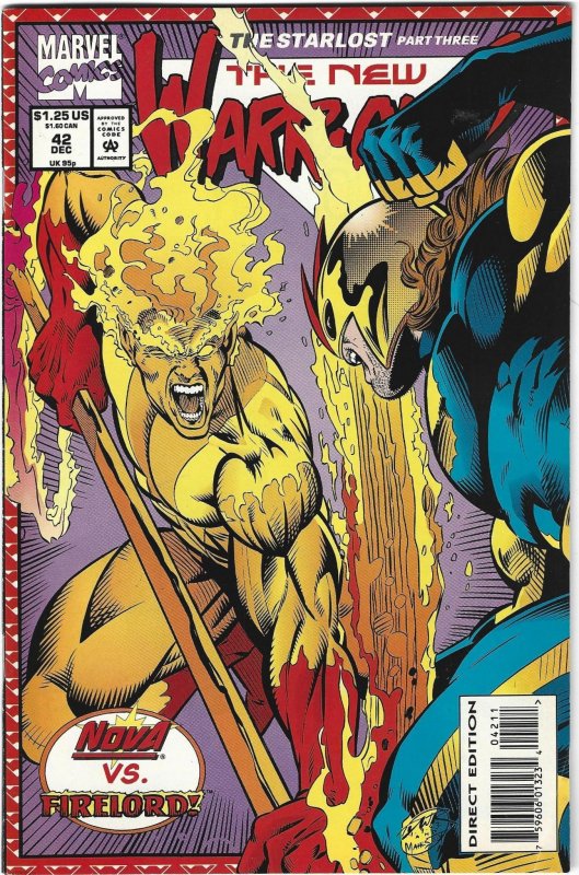 The New Warriors #42 Newsstand Edition (1993)