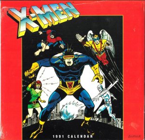 X-Men 1991 Calendar 12x12 FREE SHIPPING rare collectible NEW E5