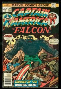 CAPTAIN AMERICA #204 1976-FALCON-JACK KIRBY- FN/VF