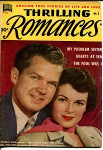 Thrilling Romances #5 1949-Standard-Barbara Hale-Bill Williams-Gretna Green-VG