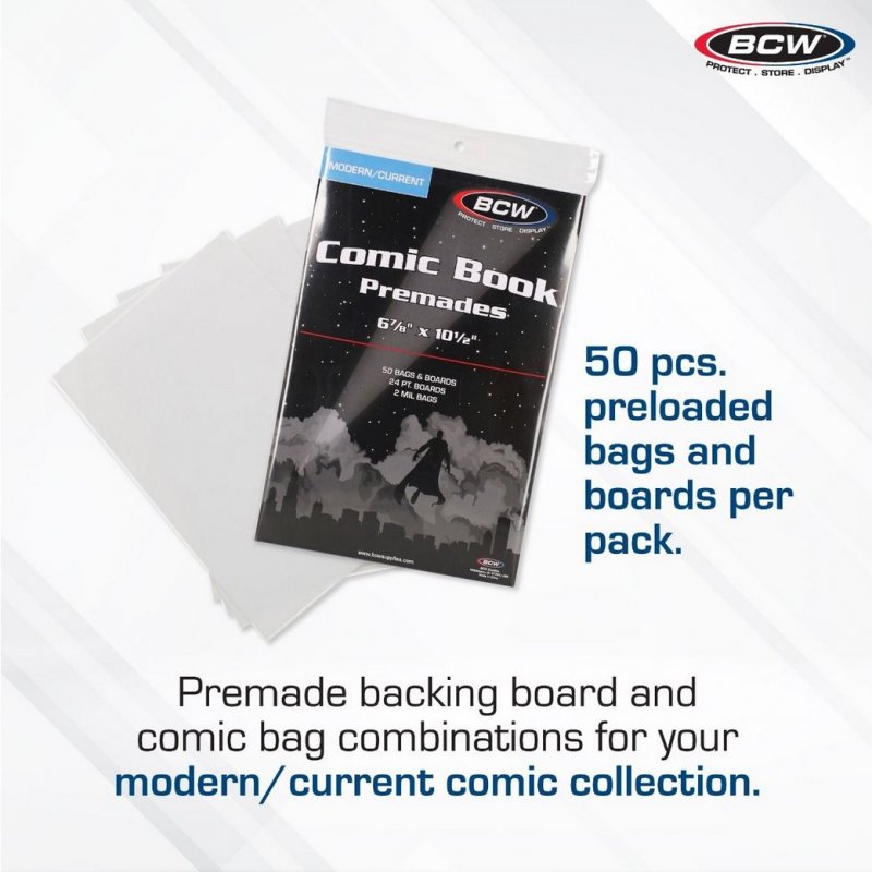 Premade Current Comic Bag and Board 50 Pack