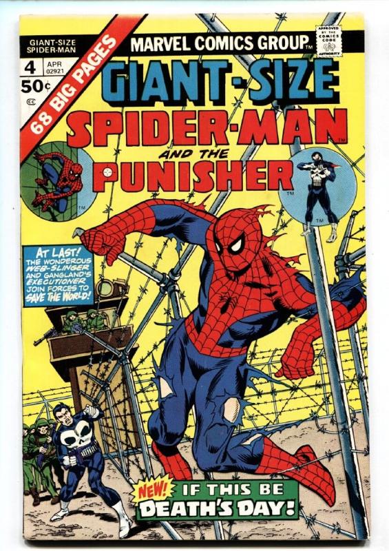 GIANT-SIZE SPIDER-MAN #4 comic book 1975 Marvel PUNISHER