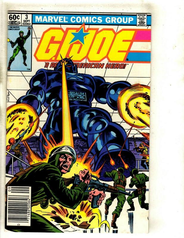 Lot Of 10 GI Joe Marvel Comic Books # 3 (2) 4 5 42 50 + Transformers 2 (3) 3 RM1