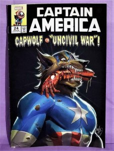 Mirka Andolfo CAPTAIN AMERICA #24 CapWolf Horror Variant Cover (Marvel, 2020)!