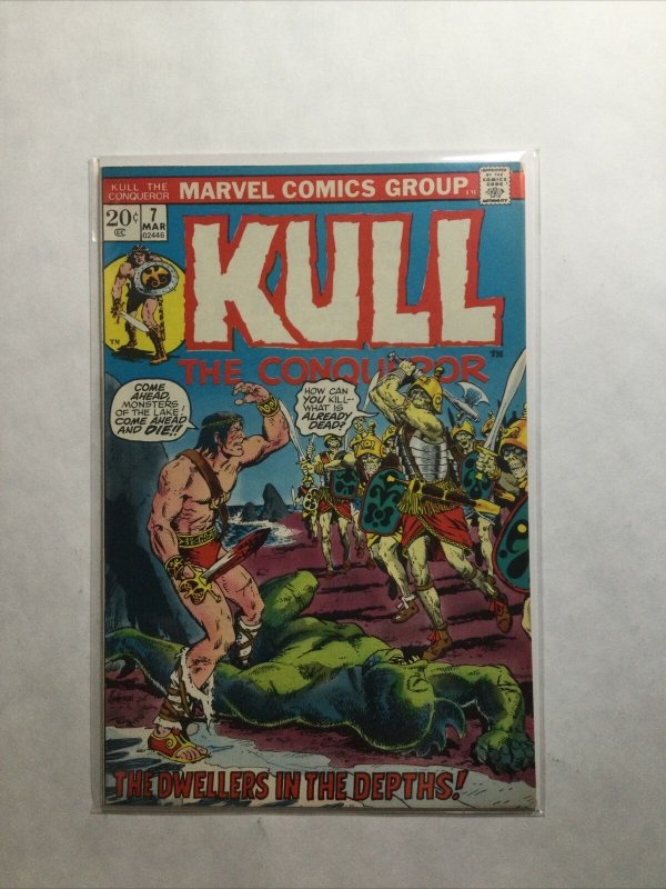 Kull The Conqueror 7 Very Fine Vf 8.0 Marvel