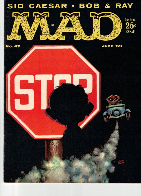 MAD #47 (1959) Early VF key! Alfred E Numan Sid Ceaser Wow! Utah CERTIFICATE!